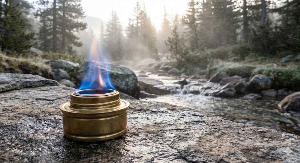 青い炎は静寂の音。Trangiaで沸かす湯は、なぜ丸いのか。