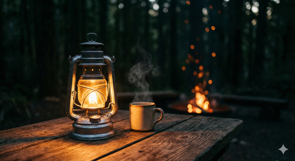 小さな灯火を育てる夜 (Feuerhand Lantern)