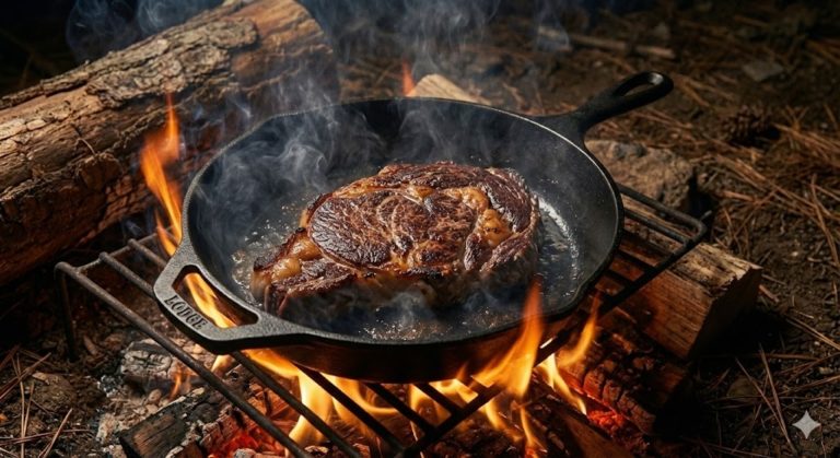 黒い鉄塊（スキレット）で焼く肉は、なぜ原始の味がするのか。