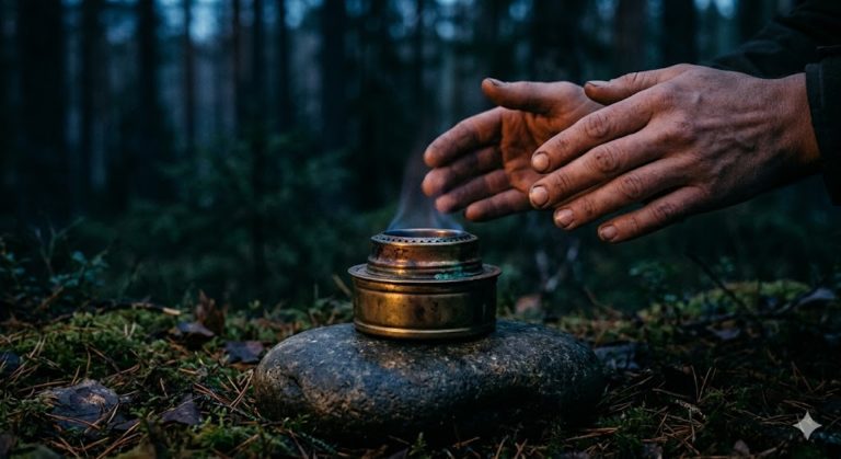 音のない炎。Trangiaアルコールバーナーが教える、静寂という熱。